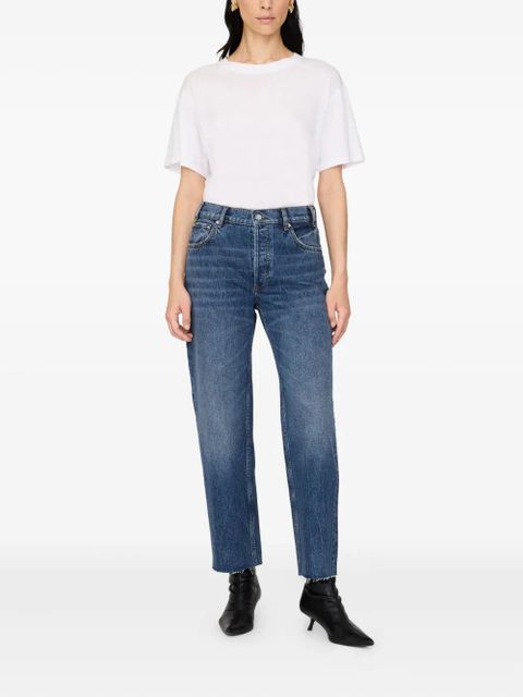 ANINE BING Gavin frayed-hem jeans - Blue - zdjęcie produktu nr 2