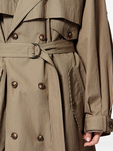 MARANT ÉTOILE Chilma striped-pattern coat - Neutrals