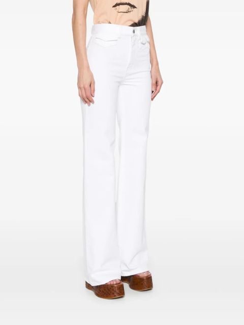 Chloé high-waisted straight-leg jeans - White