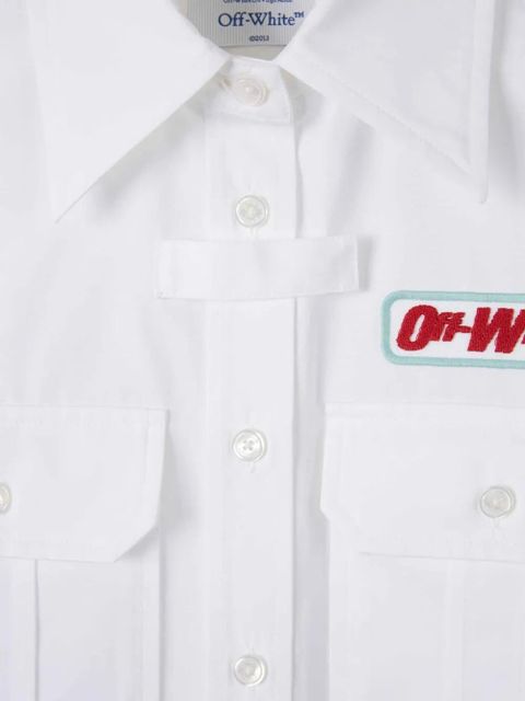 Off-White logo-patch shirt