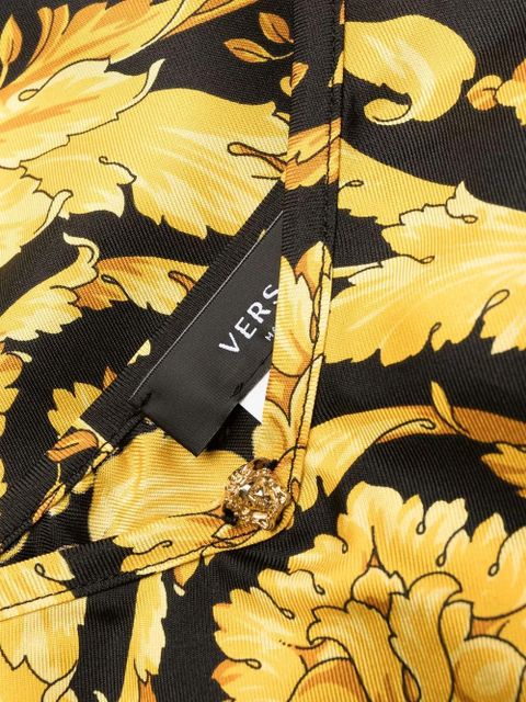 Versace Barocco-print silk camisole - Black - zdjęcie produktu nr 2