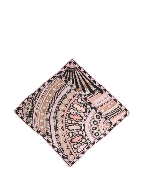 PUCCI Soleil print wool and silk pashmina - Pink - zdjęcie produktu nr 1