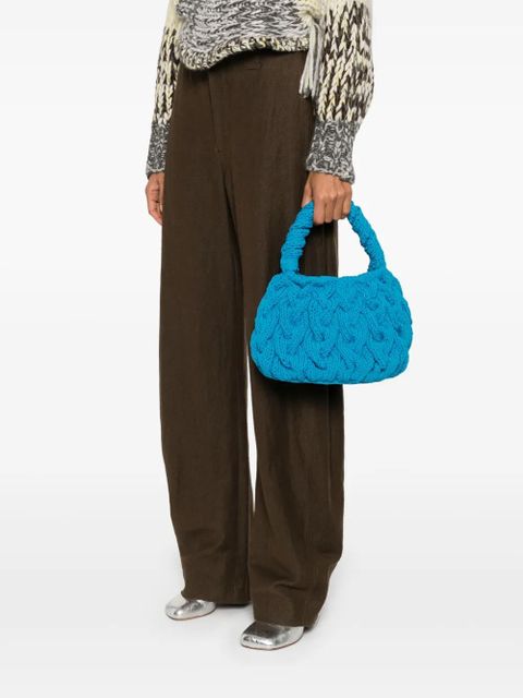 JW Anderson cable-knit tote bag - Blue