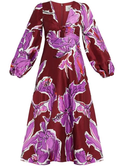 Aje Inflorescence midi dress - Red - zdjęcie produktu nr 1