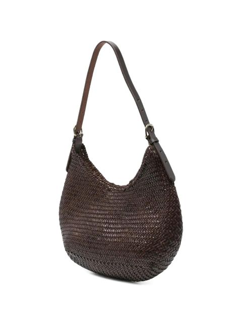 DRAGON DIFFUSION Luna Mezza woven shoulder bag - Brown - zdjęcie produktu nr 2