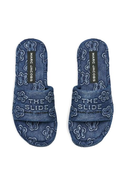 Marc Jacobs The Daisy denim platform sandals - Blue