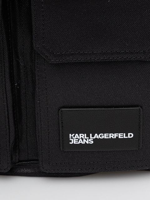 Karl Lagerfeld Jeans plecak kolor czarny duży gładki A3W30223