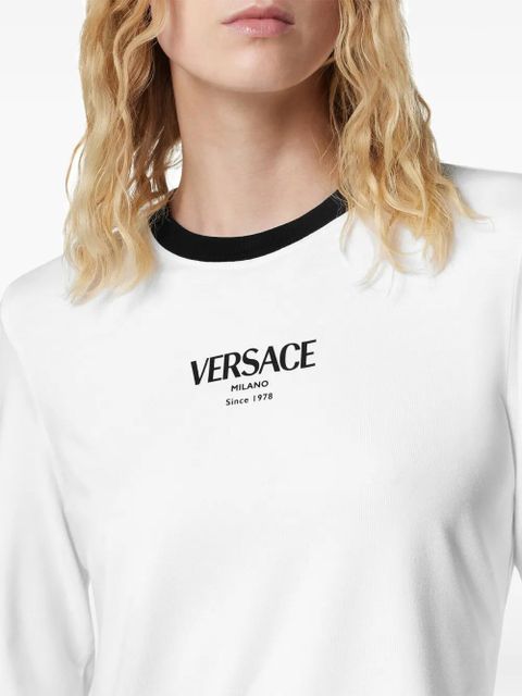 Versace long-sleeved logo-motif top - White - zdjęcie produktu nr 2