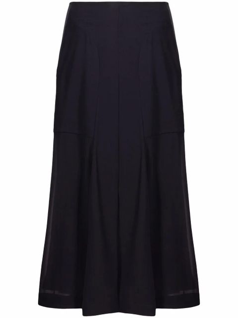 Ferragamo high-waisted midi skirt - Black - zdjęcie produktu nr 1
