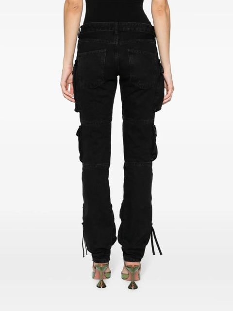 The Attico Essie cargo jeans - Black