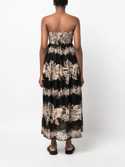 TWINSET floral-print maxi dress - Black
