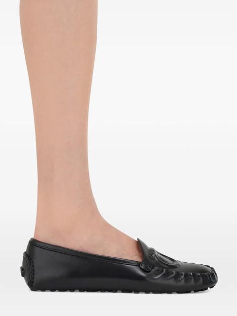 Ferragamo Gancini driver loafers - Black