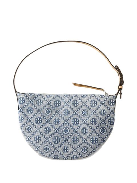 Tory Burch small logo-patterned tote bag - Blue - zdjęcie produktu nr 2