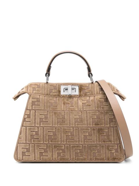 FENDI small Peekaboo ISeeU tote bag - Brown - zdjęcie produktu nr 1