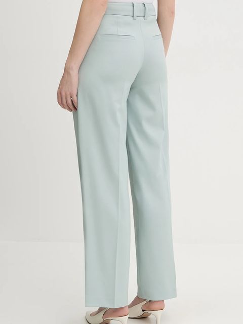 Joop! spodnie damskie kolor turkusowy szerokie medium waist 30100443 - zdjęcie produktu nr 2