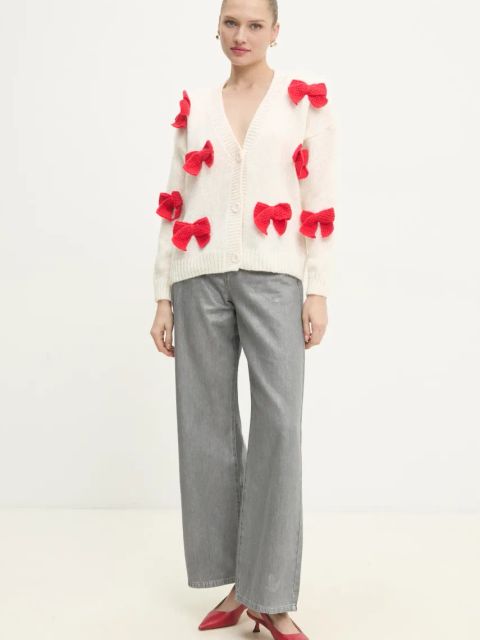 Answear.LAB sweter damski kolor biały ciepły