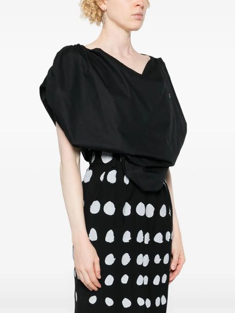 Vivienne Westwood Orb-embroidered blouse - Black