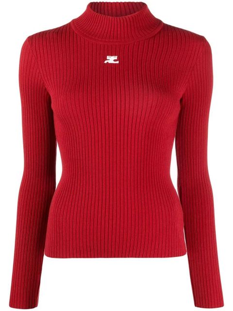 Courrèges Reedition ribbed sweater - Red - zdjęcie produktu nr 1