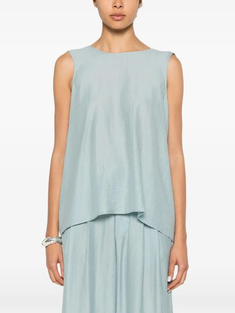 Eleh sleeveless flared blouse - Blue