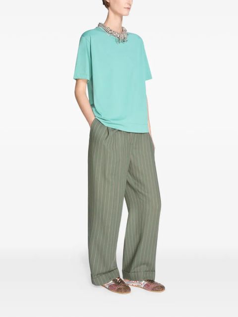 DRIES VAN NOTEN cotton T-shirt - Blue