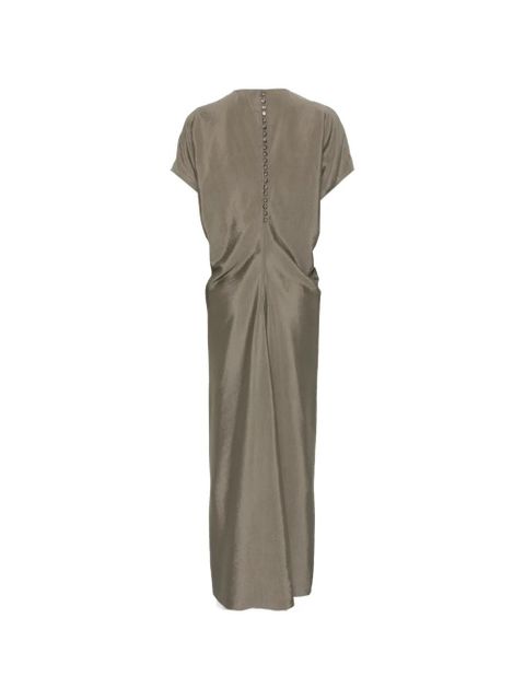 Alysi V-neck buttoned maxi gredress - Green - zdjęcie produktu nr 2