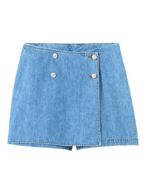 Claudie Pierlot button shorts - Blue - zdjęcie produktu nr 1