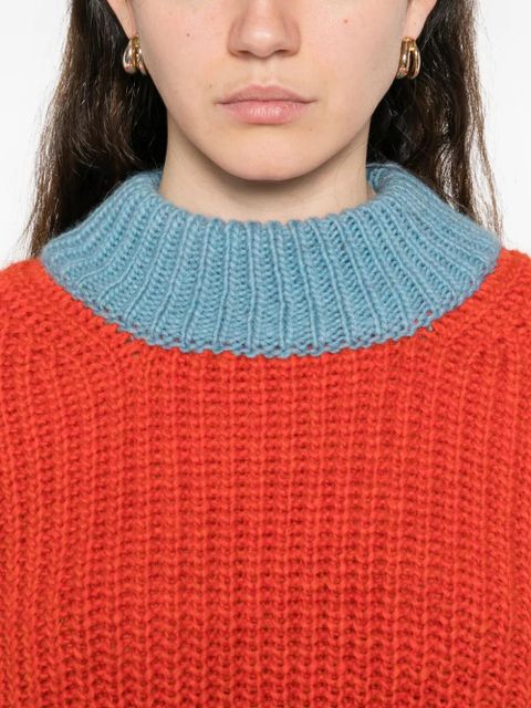 Essentiel Antwerp colour-block sweater - Red
