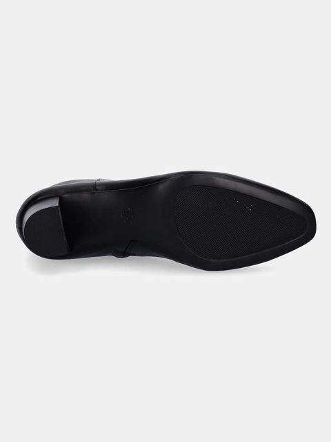 Lauren Ralph Lauren botki skórzane Demi damskie kolor czarny na słupku 802967842001 - zdjęcie produktu nr 2