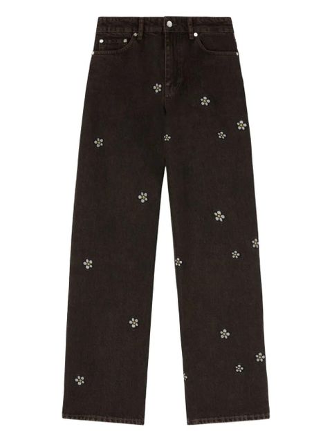 GANNI x Disney floral-print jeans - Black - zdjęcie produktu nr 1
