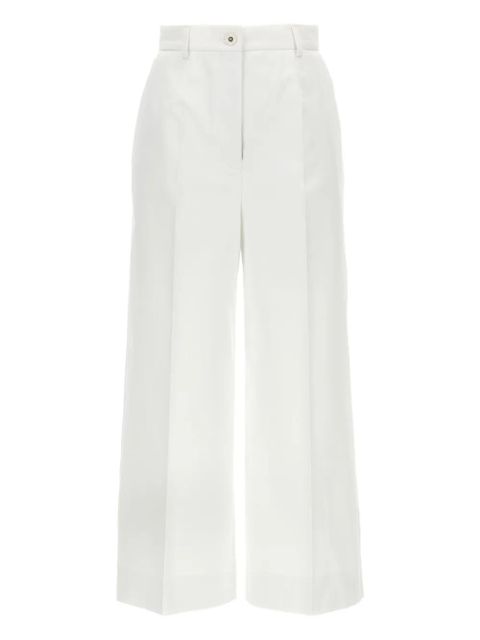Dolce & Gabbana double-darts high-waisted trousers - White - zdjęcie produktu nr 1