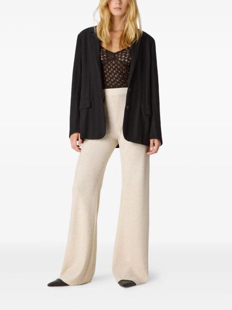 Missoni zigzag pattern flared trousers - Neutrals