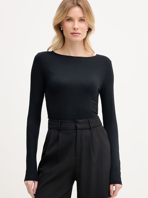 United Colors of Benetton longsleeve damski z wiskozy - zdjęcie produktu nr 2