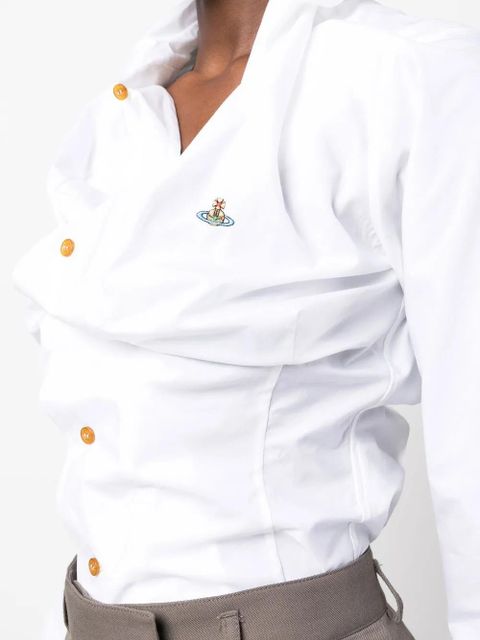 Vivienne Westwood Orb-logo long-sleeve shirt - White