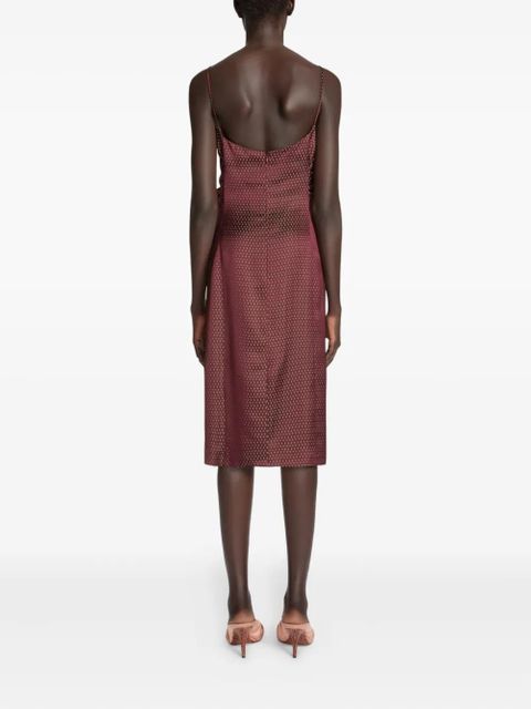 DRIES VAN NOTEN polka-dot pattern midi dress - Red