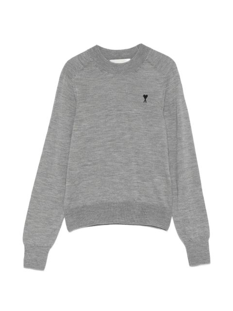 AMI Paris round-neck sweater - Grey - zdjęcie produktu nr 1