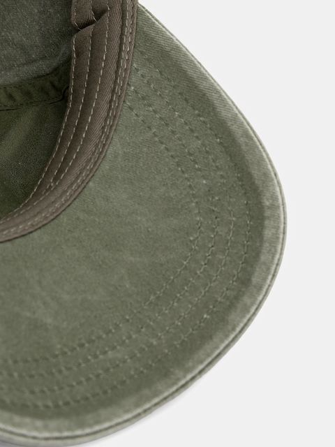 Weekend Max Mara czapka z daszkiem bawełniana BRUNO kolor zielony 2525576024600