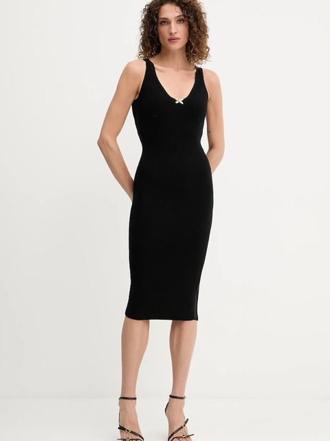 Elisabetta Franchi sukienka kolor czarny mini dopasowana AM62S51E3 - zdjęcie produktu nr 1