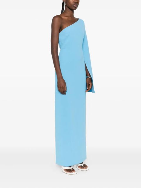 Solace London Alina one-shoulder maxi dress - Blue