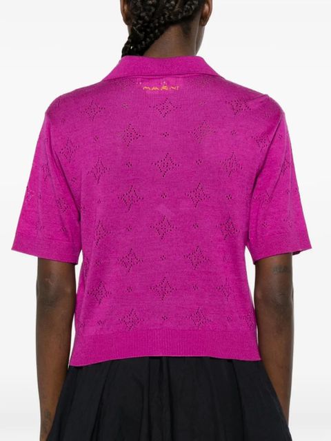 Marni openwork buttoned shirt - Pink