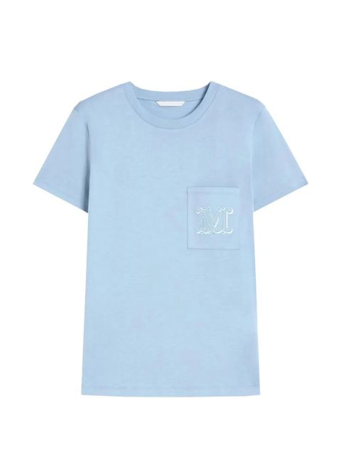 Max Mara chest-pocket T-shirt - Blue - zdjęcie produktu nr 1