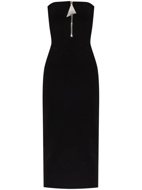 The Attico strapeless midi dress - Black - zdjęcie produktu nr 1