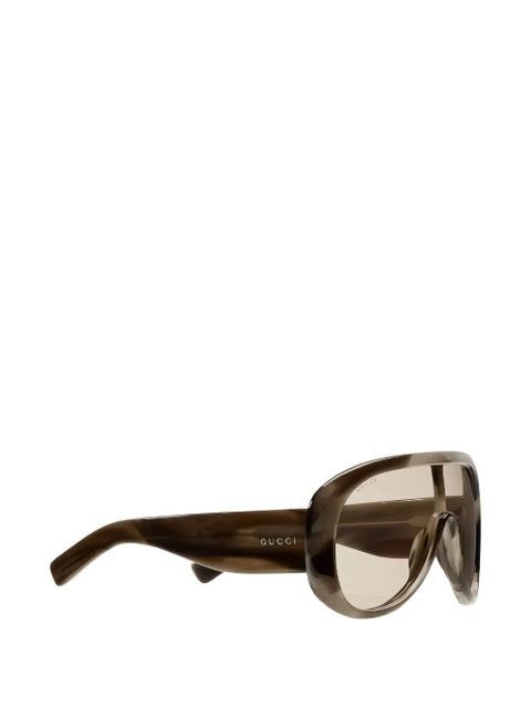 Gucci Eyewear tortoiseshell sunglasses - Brown - zdjęcie produktu nr 2