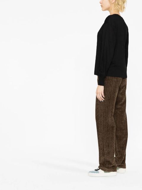 MARANT ÉTOILE Klowia linen T-shirt - Black