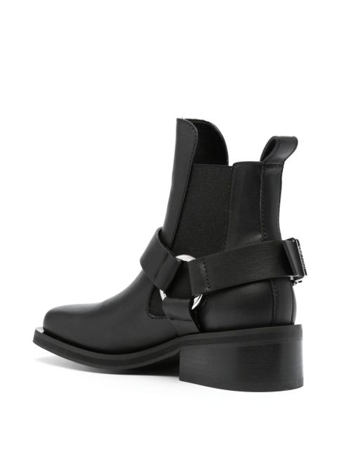 GANNI biker Chelsea ankle boots - Black
