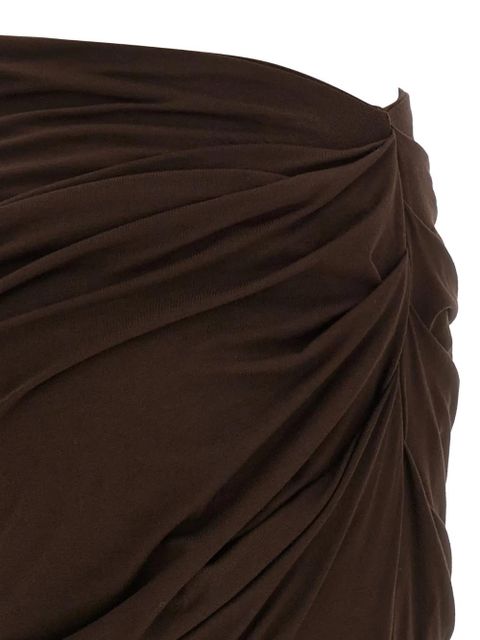 ENTIRE STUDIOS drape maxi skirt - Brown