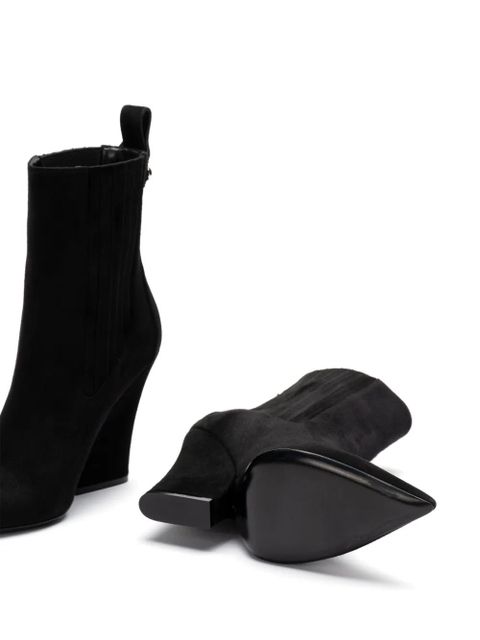Valentino Garavani VLogo suede boots - Black - zdjęcie produktu nr 2