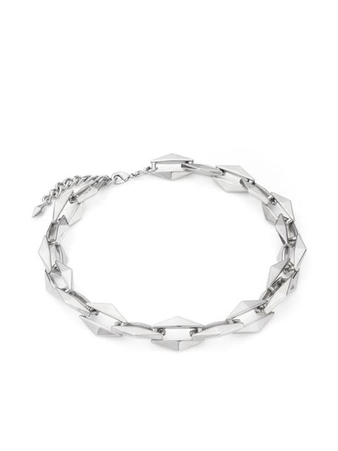 Jimmy Choo cable-chain link necklace - Silver - zdjęcie produktu nr 2