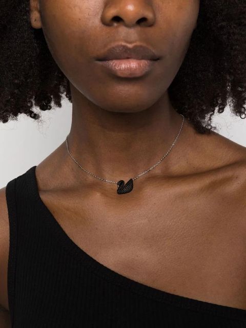 Swarovski swan pendant necklace - Silver - zdjęcie produktu nr 2