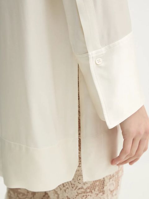 Day Birger et Mikkelsen koszula Lea damska kolor beżowy relaxed z kołnierzykiem klasycznym DAY65243793 - zdjęcie produktu nr 2