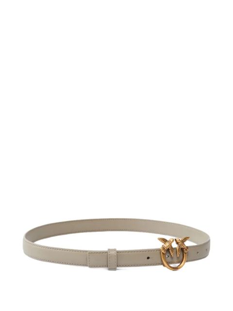 PINKO Love Birds-buckle leather belt - Neutrals